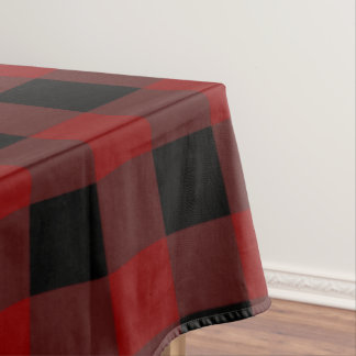 Toalha De Mesa Vermelho e preto atemporal