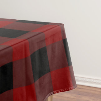 Toalha De Mesa Vermelho e preto atemporal