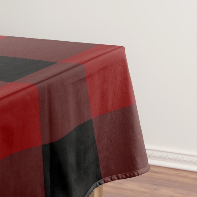 Toalha De Mesa Vermelho e preto atemporal (Posição Original)
