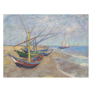 Toalha De Mesa Vincent van Gogh - Barcos de Pesca na Praia