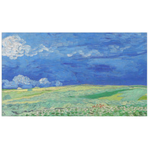 Toalha De Mesa Vincent van Gogh - Campos de rodas em Thundercloud