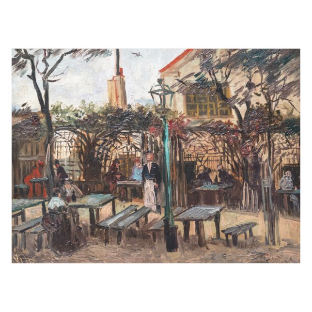 Toalha De Mesa Vincent Van Gogh - La Guinguette em Montmartre (Frente (Horizontal))
