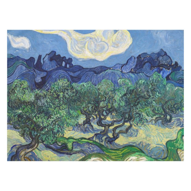 Toalha De Mesa Vincent van Gogh - Oliveiras com os Alpilles (Frente (Horizontal))