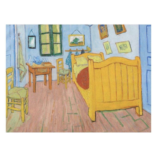 Toalha De Mesa Vincent Van Gogh - Quarto de Vincent em Arles (Frente (Horizontal))