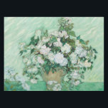 Toalha De Mesa Vincent van Gogh - Rosas<br><div class="desc">Rosas / Vida Estática: Vaso com Rosas Rosa - Vincent van Gogh,  Óleo na Canvas,  1890</div>