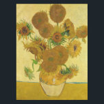 Toalha De Mesa Vincent van Gogh - Vase com Quinze Girassóis<br><div class="desc">Vase com Quinze Girassóis / Vase avec quinze Tornesols - Vincent Van Gogh,  agosto de 1888 - Girassóis versão 1888 (F454)</div>