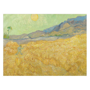 Toalha De Mesa Vincent van Gogh - Wheatfield com um Receptor