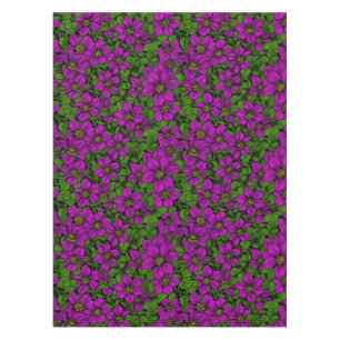 Toalha De Mesa Vinha de Clematis rosa