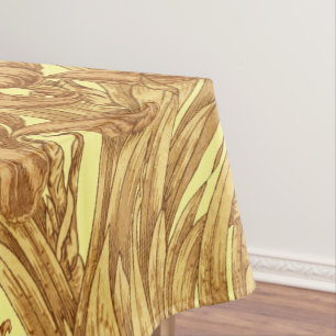 Toalha De Mesa Vintage Art Nouveau Floral Iris Patterno