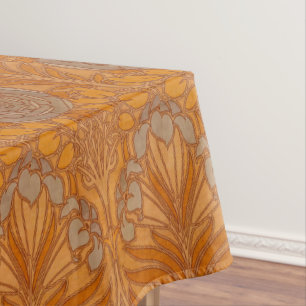 Toalha De Mesa Vintage Art Nouveau Lilie & Tudor - Padrão Rosa