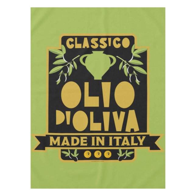Toalha De Mesa Vintage - Azeite Italiano (Frente)