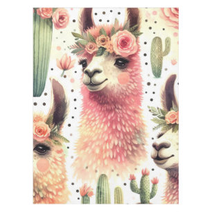 Toalha De Mesa Vintage Cute Llama Watercolor