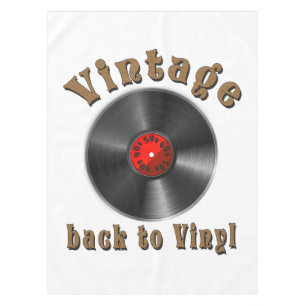 Toalha De Mesa Vintage - De volta ao Vinyl, o recorde voltou