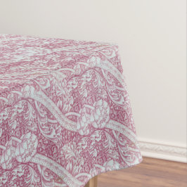 Toalha De Mesa Vintage Floral Rosa Branco Flores John Henry Dearl