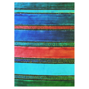 Toalha De Mesa Vintage Guatemala Rainbow Tablecloth