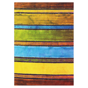 Toalha De Mesa Vintage Guatemala Rainbow Tablecloth