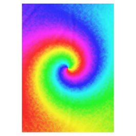 Toalha De Mesa Vintage Hippie Boho Tie Dye Psychedelic Twirl