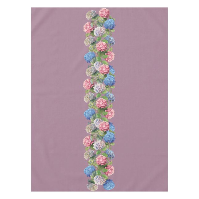 Toalha De Mesa Vintage Hydrangea Tablecloth (Frente)