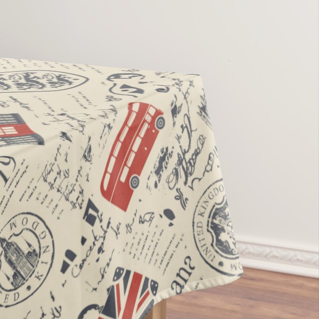 Toalha De Mesa Vintage London Tablecloth (Posição Original)