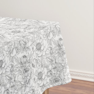 Toalha De Mesa Vintage Peony Floral Pattern