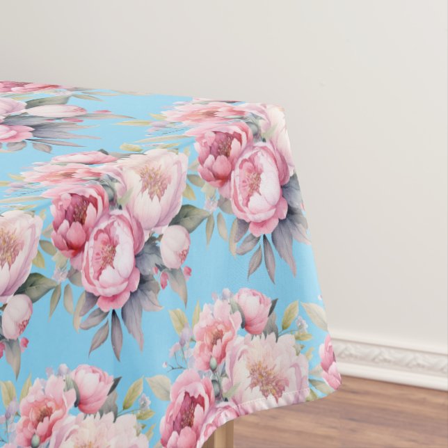 Toalha De Mesa Vintage Primavera Peonies Tablecloth (Posição Original)