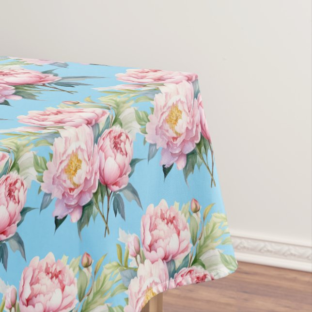 Toalha De Mesa Vintage Primavera Peonies Tablecloth (Posição Original)