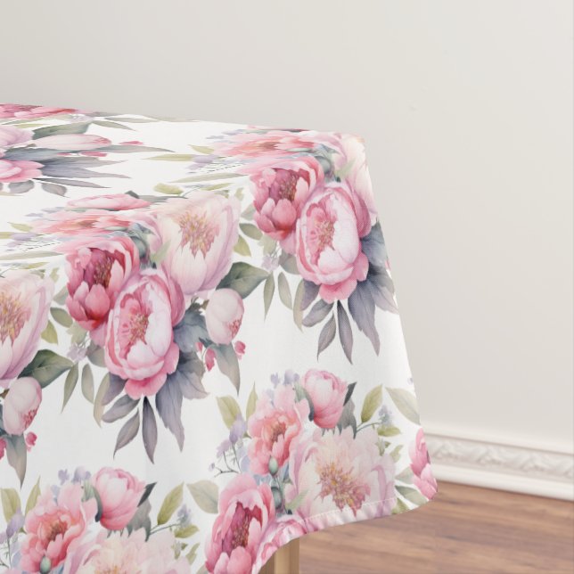 Toalha De Mesa Vintage Primavera Peonies Tablecloth (Posição Original)