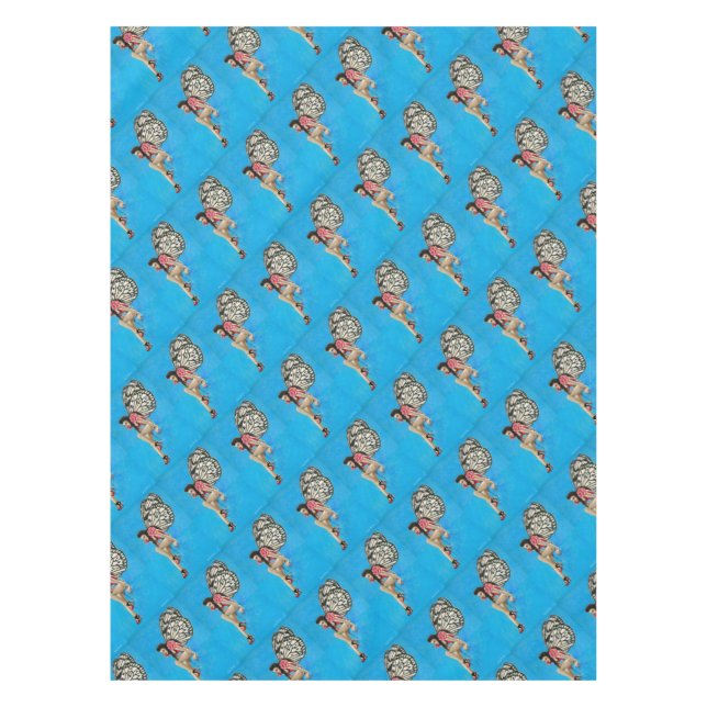 Toalha De Mesa Vintage Rockabilly Fairy (Frente)