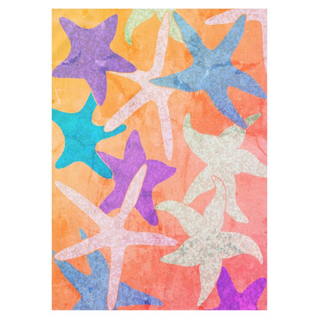 Toalha De Mesa Vintage Starfish Tablecloth (Frente)