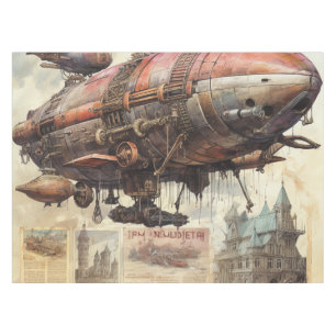 Toalha De Mesa Vintage Steampunk Zeppelin (9)
