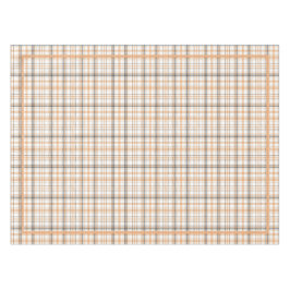 Toalha De Mesa Vintage tartan, modelo branco, cinza