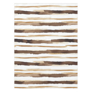 Toalha De Mesa Vintage Watercolor Striped - Terrenos De Café(2)