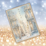 Toalha De Mesa Vintage Winter Merry Christmas Monograma | pequena<br><div class="desc">Coloque uma cena festiva dentro desta mesa Vintage Winter Merry Christmas Monogramloth, perfeita para pequenas mesas de 52x70". Apresentando um belo tema de inverno ao ar livre com paisagens cobertas de neve, esta encantadora toalha traz a magia da dentro da estação. O monograma do "Feliz Natal" acrescenta um toque pessoal...</div>