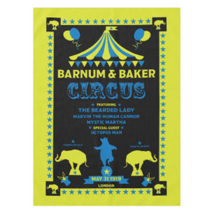 Toalha De Mesa Vintages originais inspiraram arte de circo