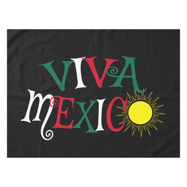Toalha De Mesa Viva México (Frente (Horizontal))