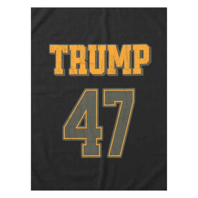 Toalha De Mesa Voltar Equipe Trump 47 Vintage (Frente)