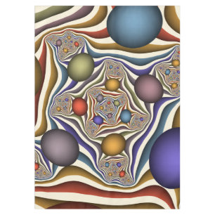 Toalha De Mesa Voo acima da arte abstrata moderna colorida do