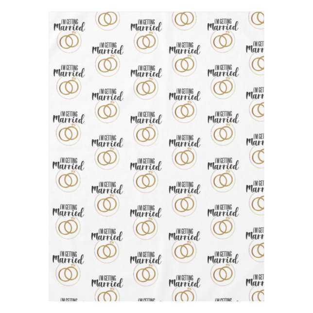 Toalha De Mesa Vou me casar (Frente)