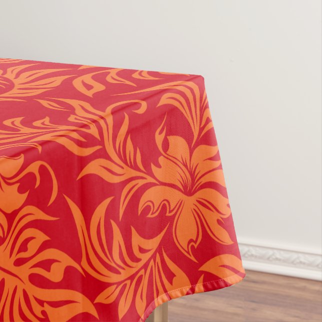 Toalha De Mesa Waikiki Hibiscus Hawaiian Pareau Floral (Posição Original)