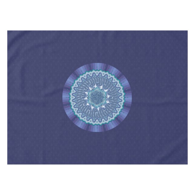Toalha De Mesa Water Mandala Tablecloth (Frente (Horizontal))