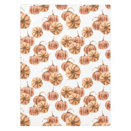 Toalha De Mesa Watercolor Autumn Pattern in Soft Orange Tones