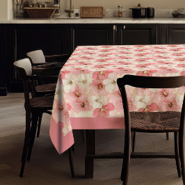 Toalha De Mesa Watercolor powder pink and gold modern tablecloth