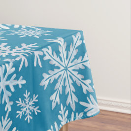 Toalha De Mesa Watercolor Snowflakes Pattern
