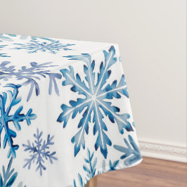 Toalha De Mesa Watercolor Snowflakes Pattern