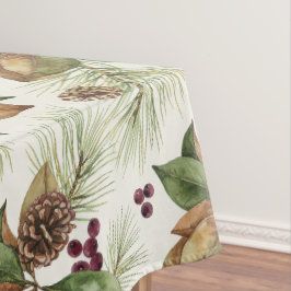 Toalha De Mesa Watercolor Winter Botanical Pattern