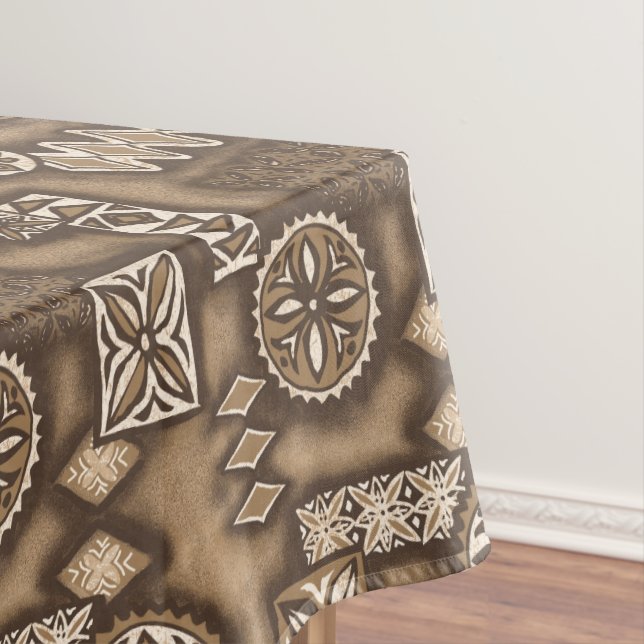 Toalha De Mesa Wave Warrior Hawaiian Primitive Tapa (Posição Original)