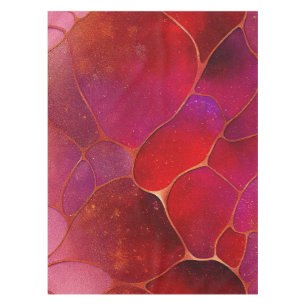 Toalha De Mesa Web abstrato Dourada sobre Violet, Purple e Magent