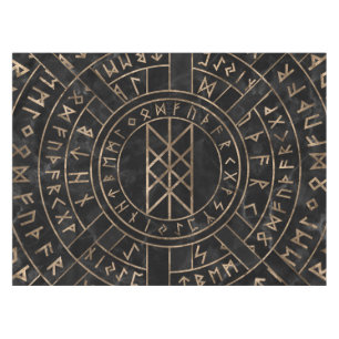 Toalha De Mesa Web de Wyrd a matriz do mármore e do ouro do