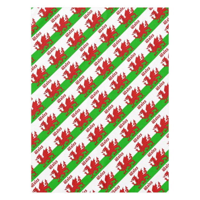 Toalha De Mesa Welsh Flag Wales (Frente)