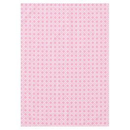 Toalha De Mesa White and Pink Cane Webbing